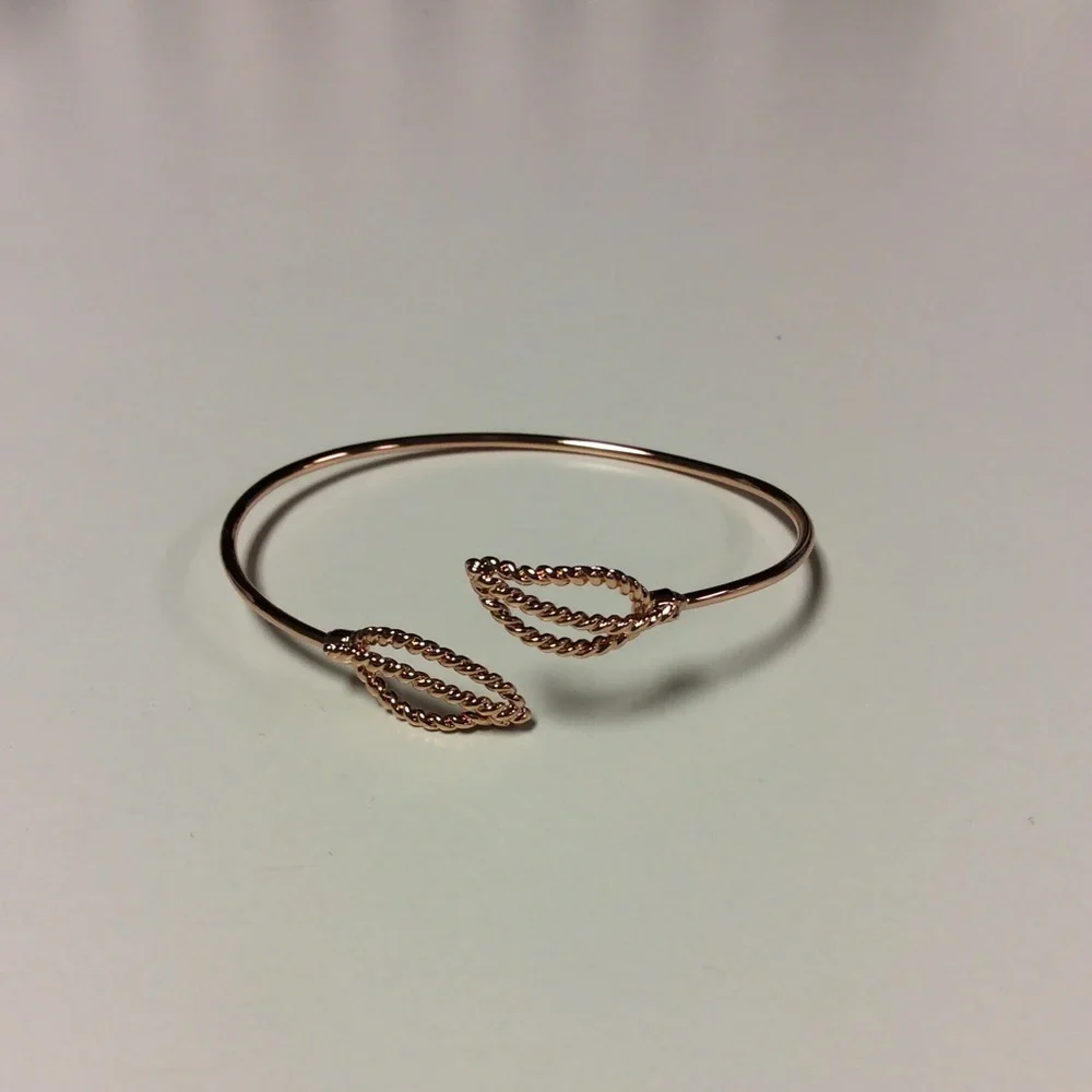 Ted Baker Ultrafine Rose Gold Leaf Cuff